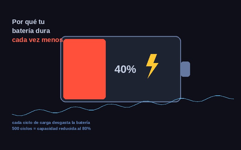 Por qué la batería del celular dura menos con el tiempo y qué se puede hacer