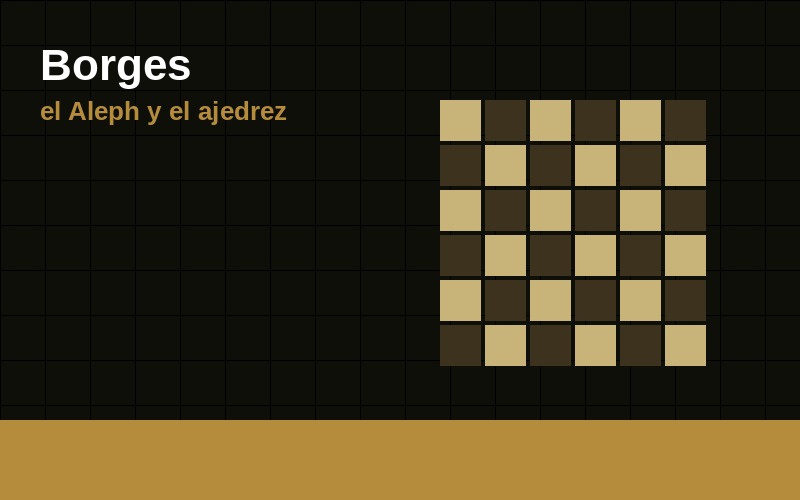 Borges, el Aleph y el ajedrez: dos formas de imaginar el infinito