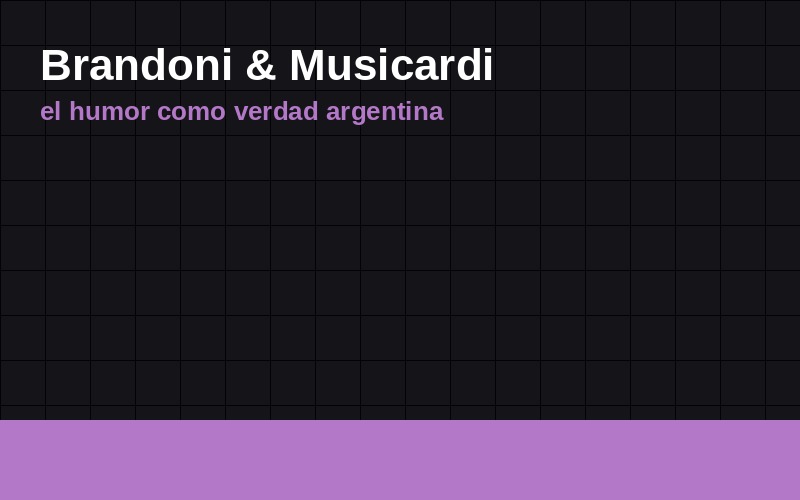 Luis Brandoni y Antonio Musicardi: el arte argentino de decir una verdad riéndose