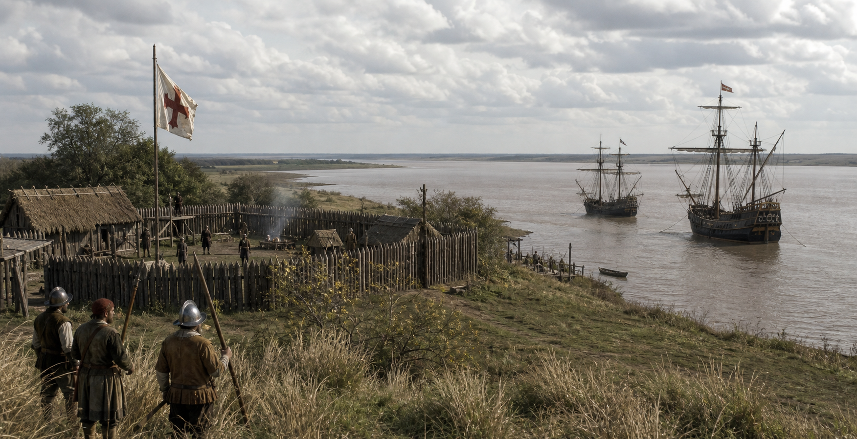 Asentamiento español precario del siglo XVI sobre la costa del Río de la Plata