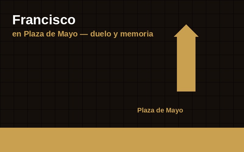 Francisco volvio a Plaza de Mayo como una mezcla rara de duelo, fiesta y archivo argentino