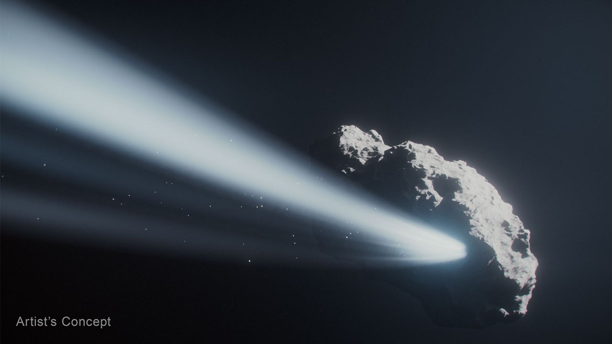 41P, el cometa que frenó casi hasta cero y volvió girando al revés