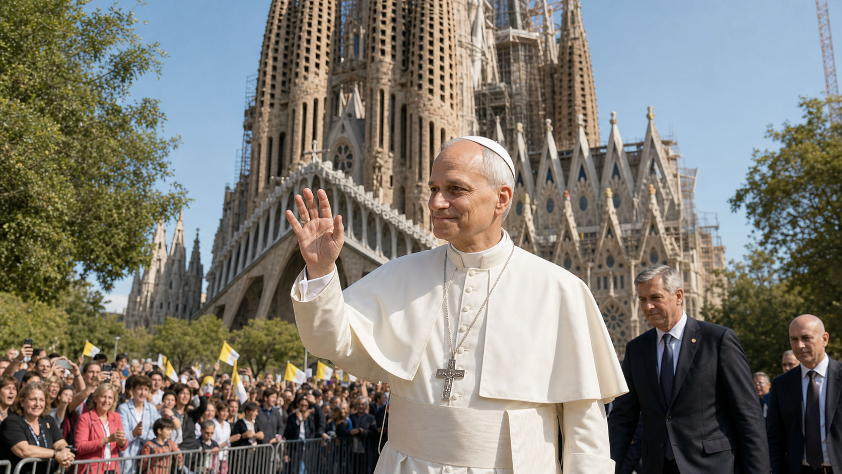 León XIV llega a la tierra de Serrat: Cataluña recibe al papa entre Montserrat y Gaudí