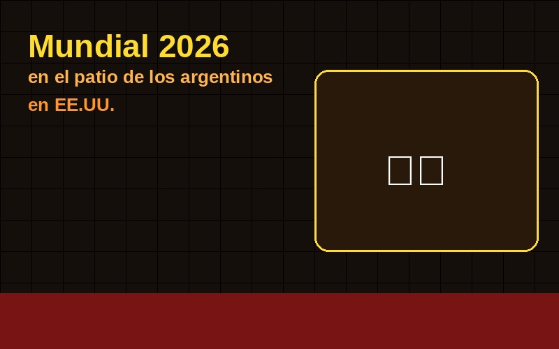 El Mundial 2026 se juega en el patio de los argentinos en EE.UU.: un mapa de lo que viene