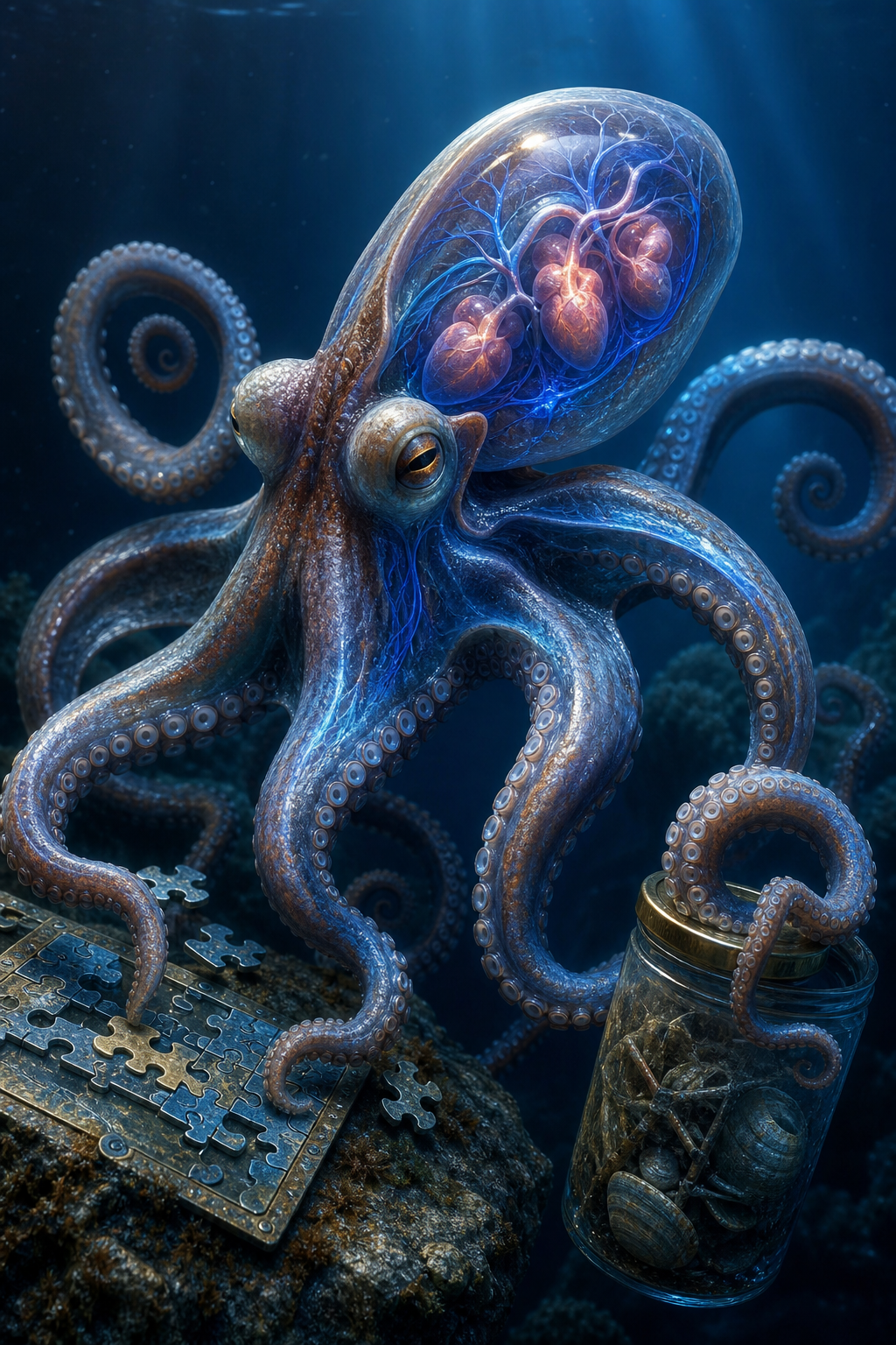 El pulpo tiene tres corazones, sangre azul y una inteligencia que parece de otro planeta