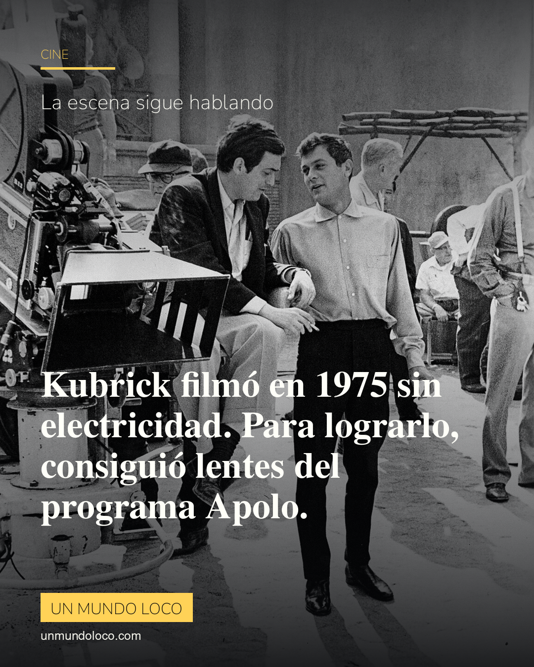 Kubrick filmó en 1975 sin electricidad. Para lograrlo, consiguió lentes del programa Apolo.