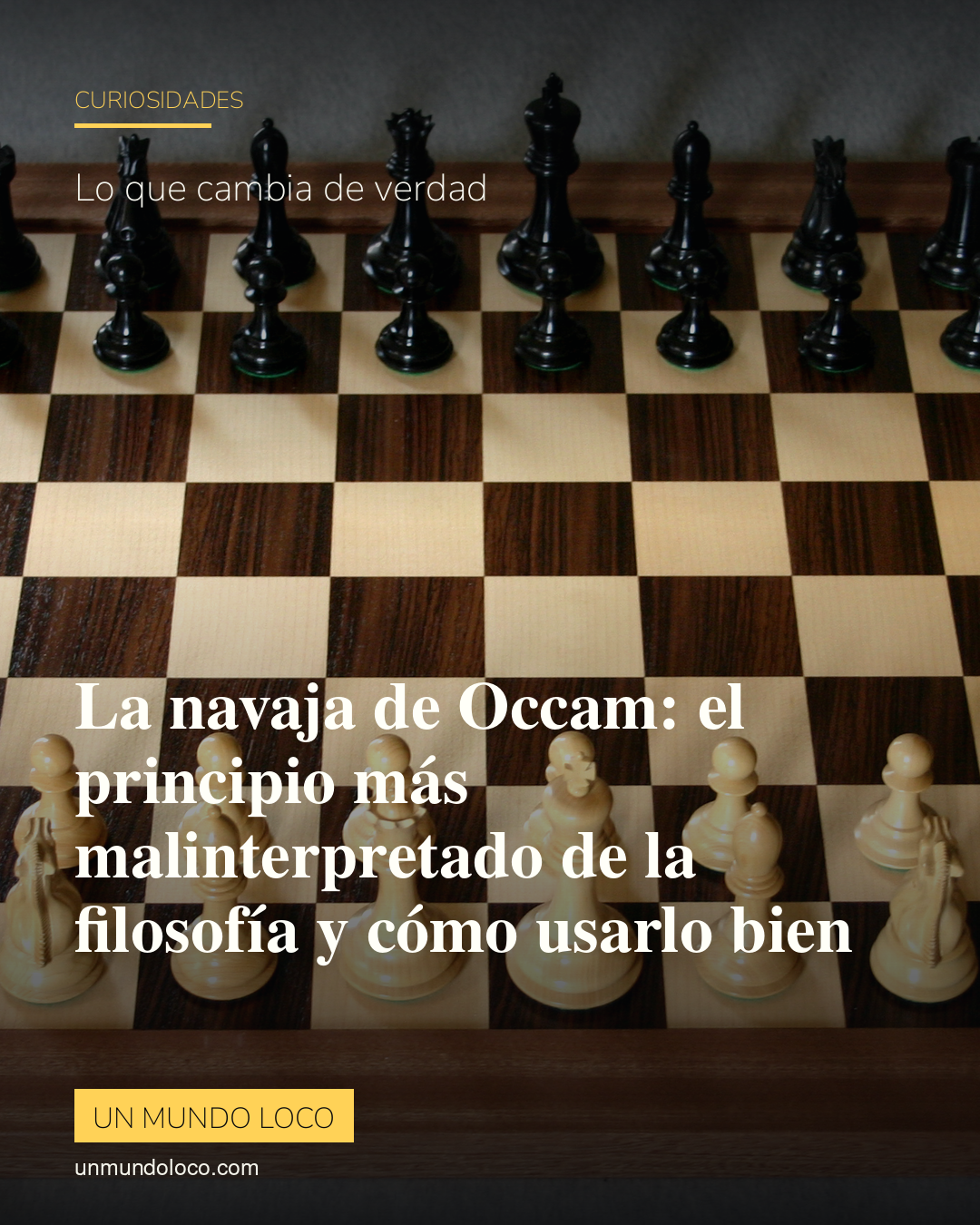 La navaja de Occam: el principio más malinterpretado de la filosofía y cómo usarlo bien