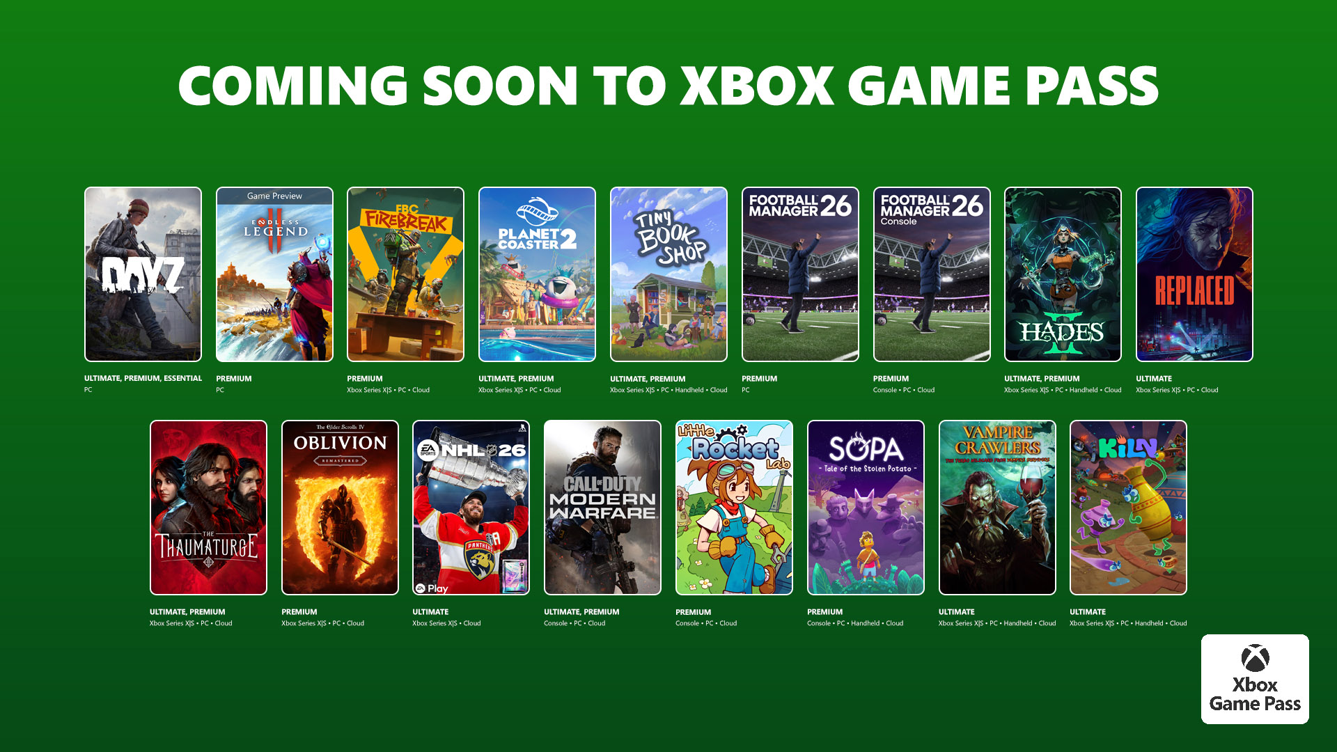 Xbox Game Pass abril 2026 mezcla Hades II, Oblivion Remastered y Kiln en una ola rarísima